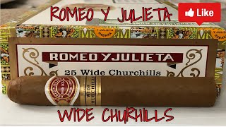 🇨🇺 CUBAN CIGARS  ROMEO Y JULIETA  WIDE CHURCHILLS 2023 [upl. by Nnarual]