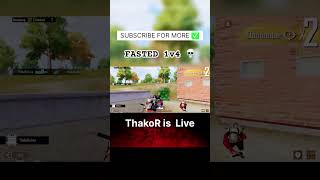 FASTED 1v4💀 bgmi thakorgaming thakorfamily bgmihighlights [upl. by Gristede]