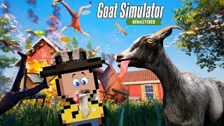 SOU UMA CABRA MUITO BAGUNCEIRA Goat Simulator Remastered 2024 [upl. by Ardith]