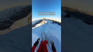 Couloir Tournier la piste noire la plus dure de Méribel  🚨⛷️ ski winter [upl. by Hike]