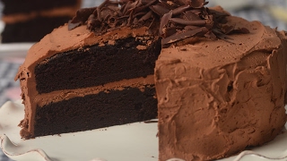 Devils Food Cake Recipe Demonstration  Joyofbakingcom [upl. by Revlis591]