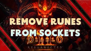 Diablo 2 Resurrected  How to remove Runes Gems and Jewels from armor sockets  How to unsocket gear [upl. by Attevroc944]