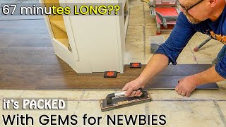 EVERYTHING a NEWBIE NEEDS to Install Vinyl Plank in 67 mins [upl. by Adnahsar]