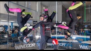 Los Wind Games y el campeonato español de paracaidismo indoor han contado con la tecnología de ABB [upl. by Haseefan]