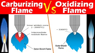 Differences between Carburizing Flame and Oxidizing Flame [upl. by Esenaj613]