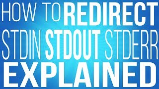 Stderr Stdout and Stdin  How to Redirect them  Commands for Linux [upl. by Hsot]