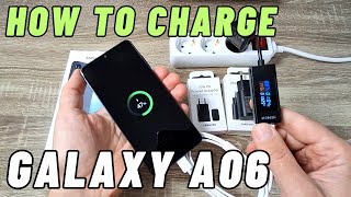 How to CHARGE Samsung Galaxy A06 [upl. by Notled]