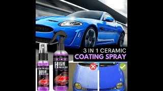 3 In 1 Quick High Protection Car Coating Spray Polish Ceramic Plastic Parts Refurbisher [upl. by Joann]