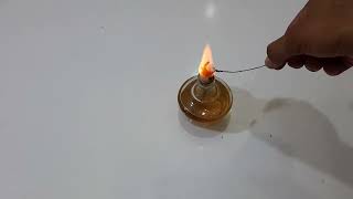 Flame test BariumBa II Green colour flame test of Barrium II Barium shows green flame colour test [upl. by Chemush]