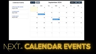 Build a Calendar and schedule Events with Nextjs 14 FullCalendario amp ShadCN UI [upl. by Jablon413]