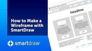 How to Create a Wireframe with SmartDraw [upl. by Van]