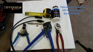 How to install MC4 connectors onto solar PV cables By KVUSMC [upl. by Heidi]