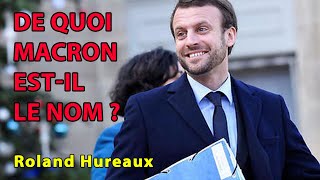 Roland Hureaux  De quoi Macron estil le nom  conférence [upl. by Euqinad]