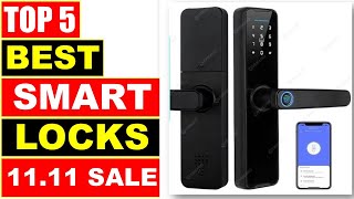 BEST Smart Locks In 2024  TOP 5 Best Smart Door Locks On AliExpress [upl. by Htrowslle]