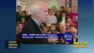 John McCain 2000 Campaign Speech [upl. by Rebmik]