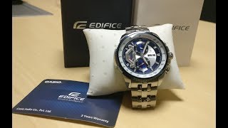 Casio Edifice Unboxing and Chronograph Test [upl. by Lennod]