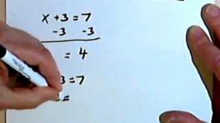 Solving Equations by Using Addition or Subtraction 14a [upl. by Iinde]