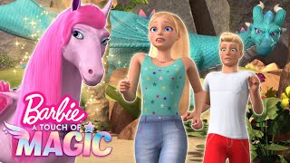 Barbie Gets Saved By A Talking Magical Horse  Barbie A Touch Of Magic [upl. by Penoyer]