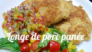 Longe de porc panée au parmesan [upl. by Neffirg]