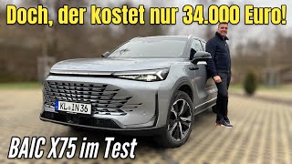 BAIC Beijing X75 Nur 33995 Euro für ein LuxusSUV im Format von Skoda Kodiaq und Co  Test  2024 [upl. by Ifill12]