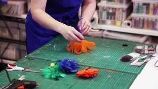 Millinery made easy flower preparation [upl. by Nolrak]