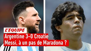 Argentine 30 Croatie  Messi à un pas dégaler Maradona [upl. by Tirrej]