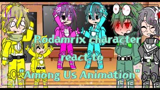 Among us Rodamrix characters react to quotAmong Us Animationquot Part 1GC•Original• [upl. by Artap]