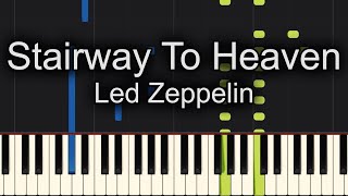 Stairway To Heaven Piano  How to Play Led Zeppelin Stairway To Heaven Piano Tutorial [upl. by Neenad]