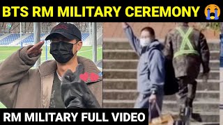 BTS RM Military Ceremony Video 😭  RM Pic From Military [upl. by Alimaj]