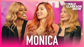 Trace Lysette Patricia Clarkson amp Laverne Cox Hope Monica Opens Doors For Transgender Community [upl. by Htevi243]