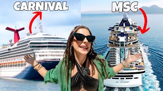 ¿Carnival Cruise o MSC Cruises ¿Cuál Es La MEJOR  Zorito y Doug [upl. by Burrill]