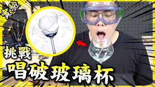 挑戰唱碎玻璃杯🎤！胡瓦洛帝到底能不能成功達成挑戰呢？【胡思亂搞】 [upl. by Carlen]