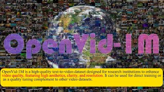 OpenVid1M A LargeScale HighQuality Dataset for Texttovideo Generation [upl. by Cissej134]