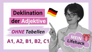 Deklination der Adjektive OHNE Tabellen ENDLICH verstehen  Übungen  MiniUnterricht mit Yuliia [upl. by Maria]