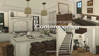 roblox l bloxburg  Contemporary mediterranean home 766K  eloiral [upl. by Netsirc102]