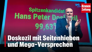 Doskozil mit Seitenhieben und MegaVersprechen  kronetv NEWS [upl. by Hayotal]