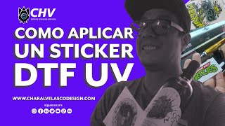 Como aplicar un sticker DTF UV [upl. by Inger183]