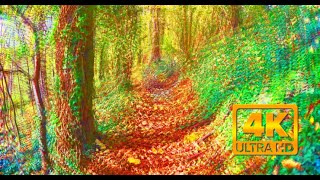 Magicpsilocybin mushroom trip simulation 4k visuals [upl. by Nottap155]