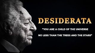 Desiderata read by Leonard Nimoy A powerful poem for challenging times [upl. by Nivad407]