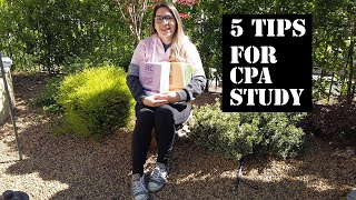 5 CPA Exam Study Tips [upl. by Marcel678]