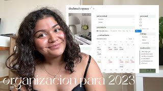 organización para el 2023 con notion ✨ buenos hábitos universidad y finanzas [upl. by Irt496]