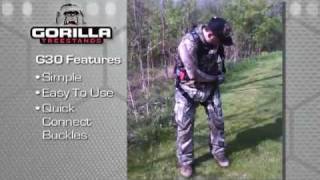 Gorilla Treestands G30 Harness Tutorial [upl. by Nnaeinahpets822]