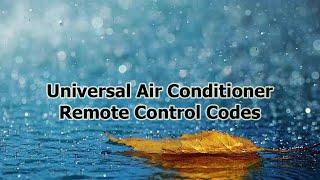 Universal Air Conditioner Remote Control Codes KUKIKU [upl. by Gipsy322]