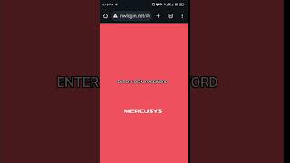 How to change MERCUSYS router password wifi passwordchange [upl. by Germin]