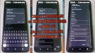 Cómo cambiar el servidor DNS al WiFi de un celular Motorola [upl. by Ulphi865]