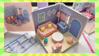 Beautiful barbie doll house unboxing amp Review  doll house cartoon  dollhouse cartoon [upl. by Jael]