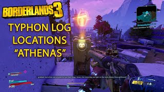 Borderlands 3 Typhon Log Locations quotAthenasquot  Borderlands 3 Crew Challenge [upl. by Winikka]