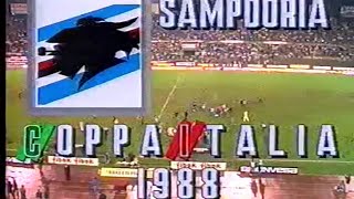 Gianluca Vialli intervista dopo vittoria Coppa Italia 1988 Torino CalcioUc Sampdoria [upl. by Ariela]