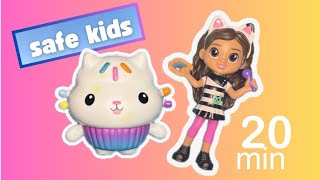 Matching Game Cakey MerCat DJ Catnip Gabby Dollhouse Toys Unboxing Learning Educational Safe Kids [upl. by Turne]