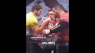 Crazy match Levan vs Laletin right hand 🥶💀 edit armwrestling армрестлинг видео врек shorts [upl. by Saiasi]